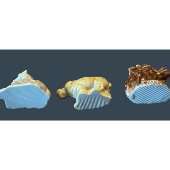 Wade England Animal Miniatures Set Of 3 Giraffe Hippo Bear Ceramic Figurines - Picture 4 of 14